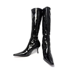 Donald J. Pliner Women’s Patent Leather Knee‑High Boots